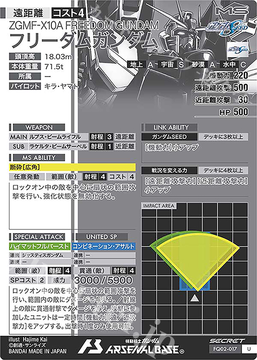 フリーダムガンダム　パラレル　2枚 U フリーダムガンダム（パラレル） 販売 | 機動戦士ガンダムSEED