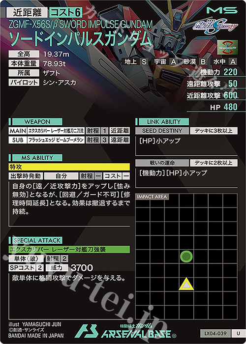 U ソードインパルスガンダム | 販売 | LINXTAGE SEASON:04 | 機動戦士