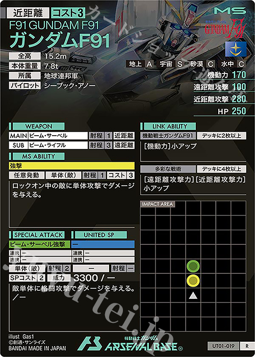 R ガンダムF91 販売 | UNITRIBE SEASON:01 | 機動戦士ガンダム