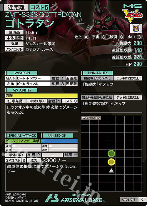 C ゴトラタン 販売 | UNITRIBE SEASON:05 | 機動戦士ガンダム