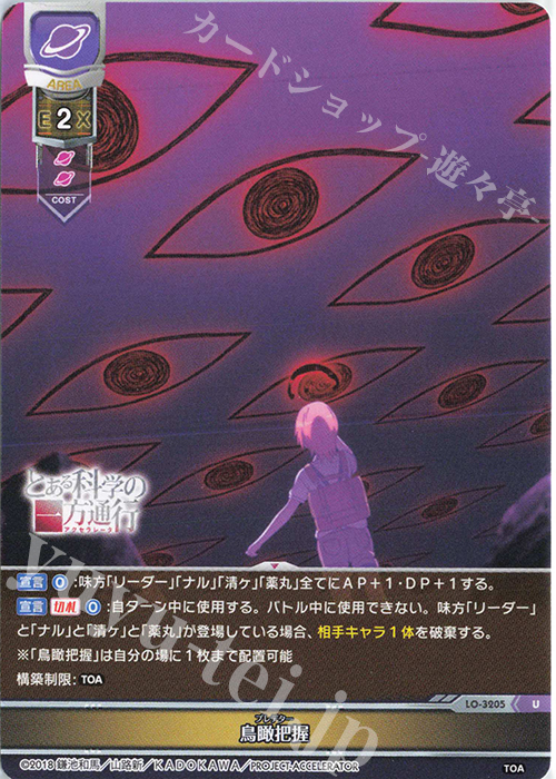 U 鳥瞰把握 | 販売 | とある科学の超電磁砲T＆とある科学の一方通行 | Lycee Overture