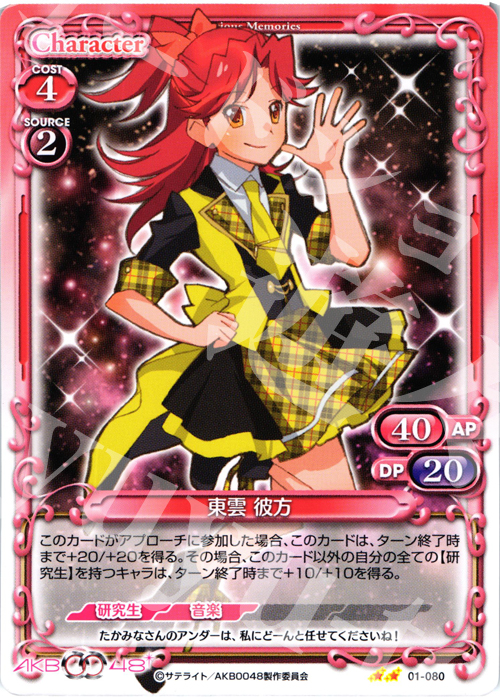 UC 東雲 彼方 | 買取 | AKB0048 | プレシャスメモリーズ