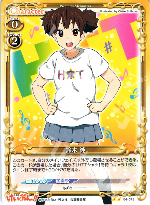 UC 鈴木 純 | 販売 | けいおん！！part2 | プレシャスメモリーズ