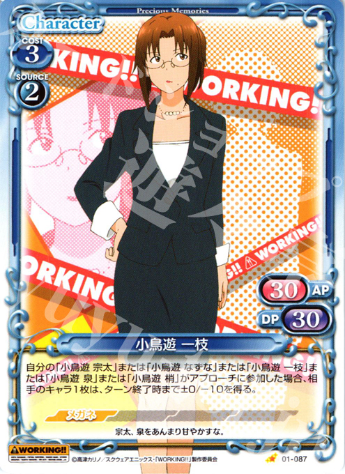 C 小鳥遊 一枝 | 販売 | WORKING!! | プレシャスメモリーズ