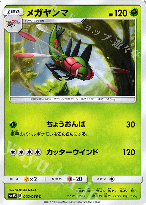 002 066 C メガヤンマ 販売 ポケモンカードゲーム カードショップ 遊々亭