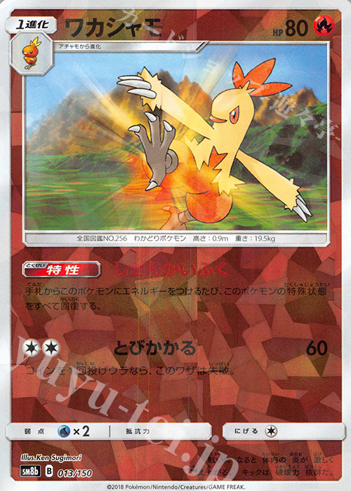 ワカシャモ キラ 013 150 買取 ポケモンカードゲーム カードショップ 遊々亭