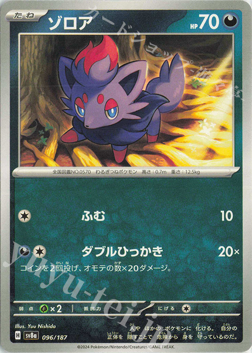 - ゾロア | 販売 | [SV8a] ハイクラスパック テラスタルフェスex | ポケモンカードゲーム