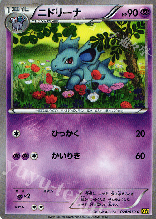 C ニドリーナ | 販売 | [XY5] ガイアボルケーノ | ポケモンカードゲーム