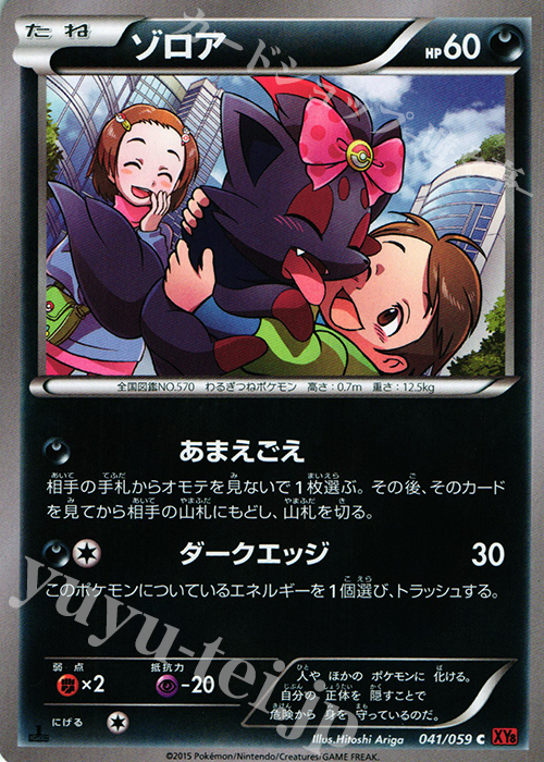 C ゾロア | 買取 | [XY8] 赤い閃光 | ポケモンカードゲーム