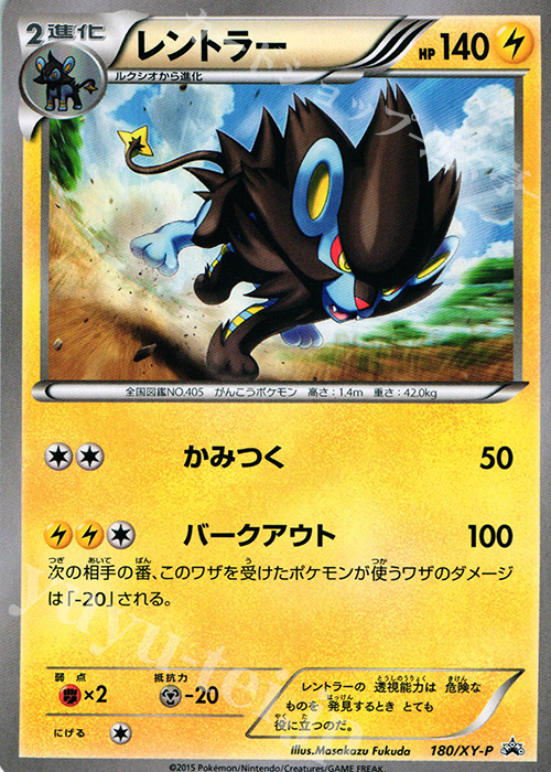 PROMO レントラー | 買取 | XY プロモーションカード【101〜200】 | ポケモンカードゲーム