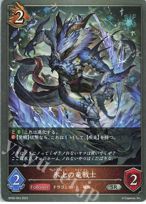 SR 氷上の竜戦士 | 販売 | [BP06]絶対なる覇者 | Shadowverse EVOLVE
