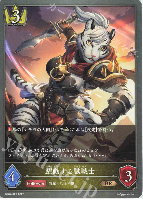 BR 躍動する獣戦士 | 販売 | [BP07]森羅鋼鉄 | Shadowverse EVOLVE