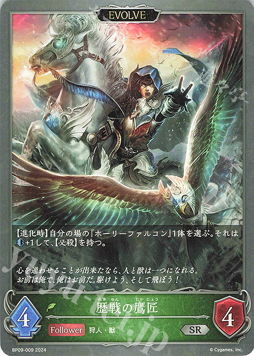 SR 歴戦の鷹匠 | 販売 | [BP09]光影の二重奏 | Shadowverse EVOLVE