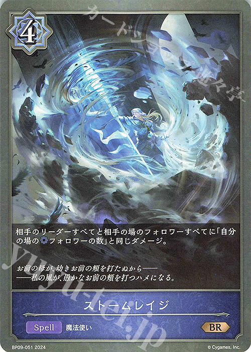 BR ストームレイジ | 販売 | [BP09]光影の二重奏 | Shadowverse EVOLVE