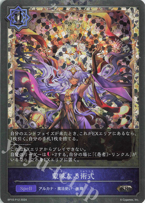 SR・プレミアム 蒙昧なる術式 | 販売 | [BP10]Gods of the Arcana | Shadowverse EVOLVE