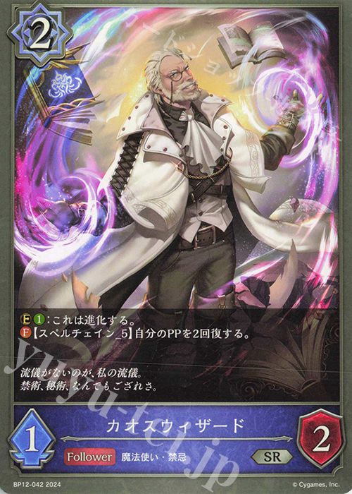 SR カオスウィザード | 販売 | [BP12]黒鉄の侵略者 | Shadowverse EVOLVE
