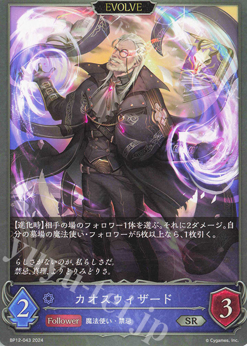 SR カオスウィザード | 販売 | [BP12]黒鉄の侵略者 | Shadowverse EVOLVE