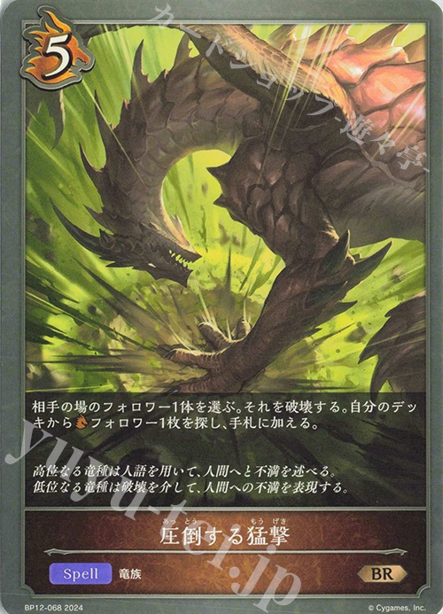 BR 圧倒する猛撃 | 販売 | [BP12]黒鉄の侵略者 | Shadowverse EVOLVE
