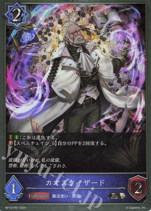 SR・プレミアム カオスウィザード | 買取 | [BP12]黒鉄の侵略者 | Shadowverse EVOLVE