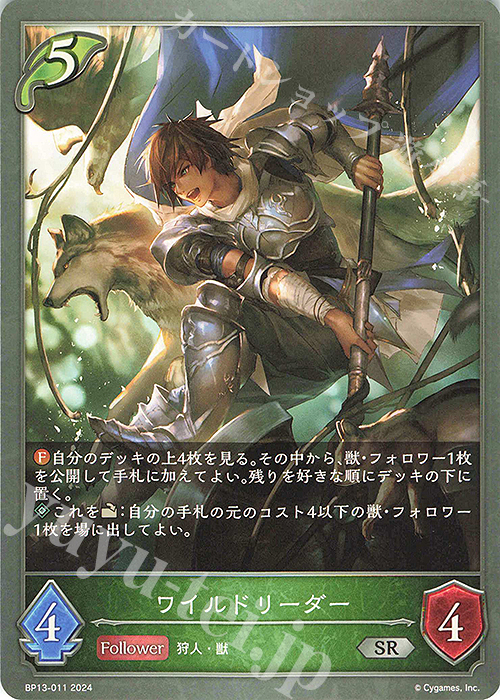 SR ワイルドリーダー | 販売 | [BP13]暗黒降誕 | Shadowverse EVOLVE