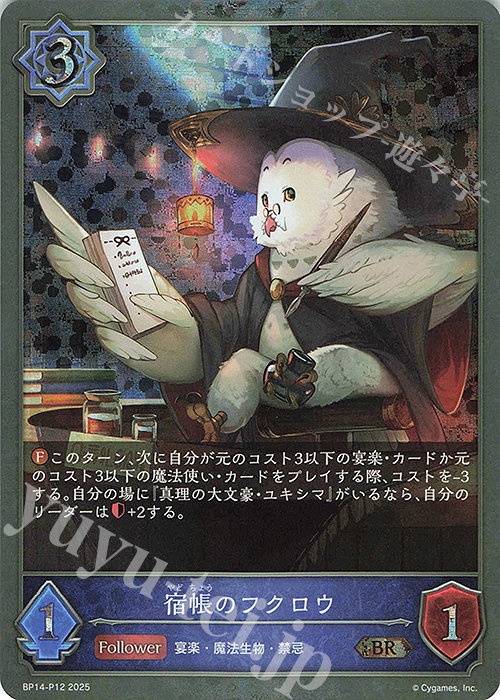 BR・プレミアム 宿帳のフクロウ | 買取 | [BP14]夢幻の饗宴 | Shadowverse EVOLVE