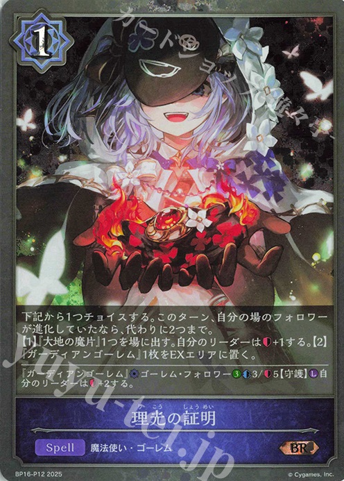 BR・プレミアム 理光の証明 | 買取 | [BP16]新たなる創世 | Shadowverse EVOLVE