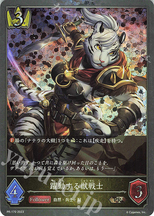 PR 躍動する獣戦士 | 販売 | [PR-102]〜[PR-200] | Shadowverse EVOLVE