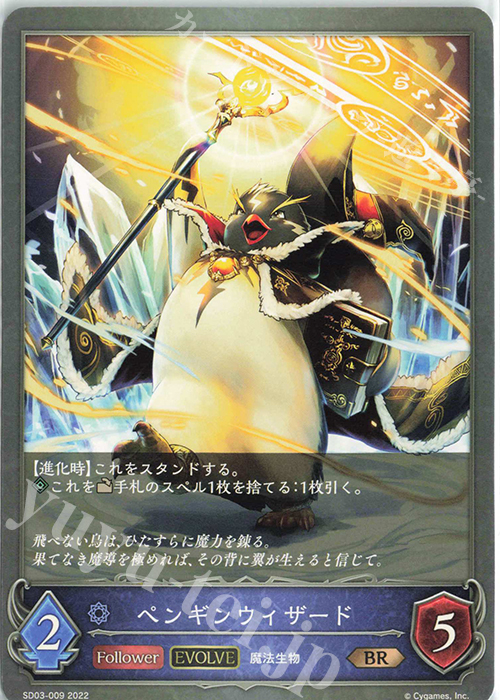 傷】 BR ペンギンウィザード | 販売 | [SD03]神秘錬成 | Shadowverse