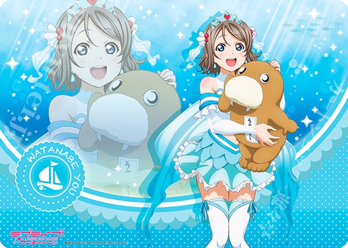 キャラクター万能ラバーマット ラブライブ！サンシャイン!! 「渡辺 曜」ぬいぐるみ抱っこVer. | 販売 | サプライ