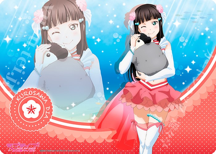 キャラクター万能ラバーマット ラブライブ！サンシャイン!! 「黒澤 ダイヤ」ぬいぐるみ抱っこVer. | 販売 | サプライ