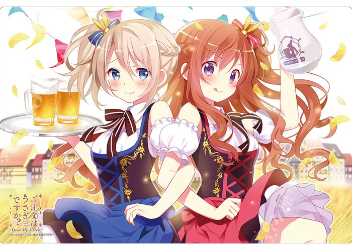 ブシロード ラバーマットコレクション Vol.128 ご注文はうさぎですか？？ 〜Dear My Sister〜 『青山ブルーマウンテン＆モカ』 | 販売 | サプライ