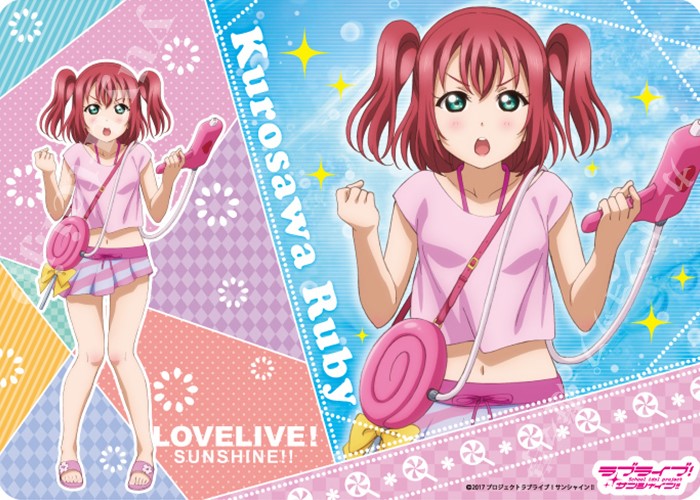 キャラクター万能ラバーマット ラブライブ！サンシャイン!! 「黒澤 ルビィ」水遊びVer. | 販売 | サプライ