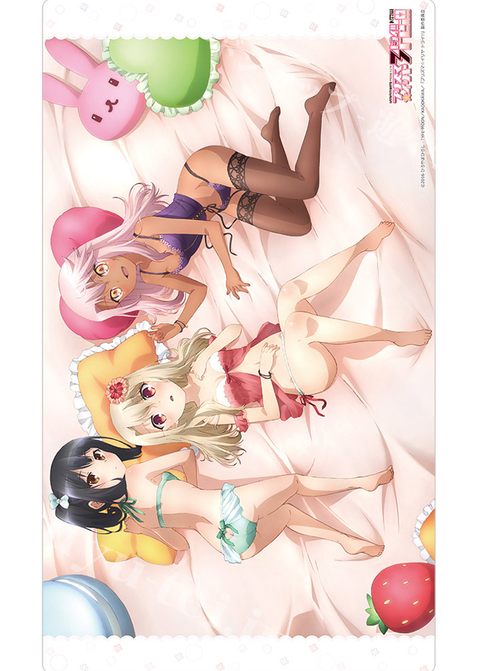 Fate/kaleid liner プリズマ☆イリヤ ドライ!! ラバーマット 『イリヤ＆美遊＆クロエ』
