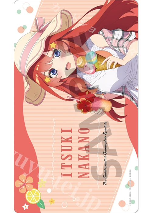 五等分の花嫁∽ 描き下ろしラバーマット 中野五月 バカンス ver