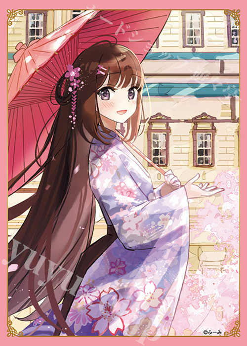 ブロッコリートレカアイテムくじEX 「神絵祭」第2弾 E-1 キャラクタースリーブEX（60枚入り） ふーみ「桜舞う小径へご案内」 | 販売 | サプライ