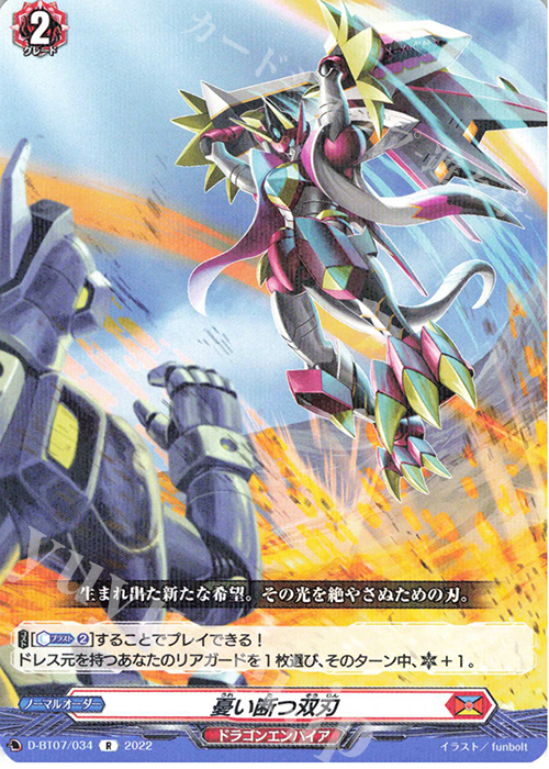R 憂い断つ双刃  | 販売 | [DBT07] 烈火翠嵐 | ヴァンガード