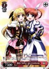 NR/W58-047 C 仲良くポーズ フェイト＆なのは 