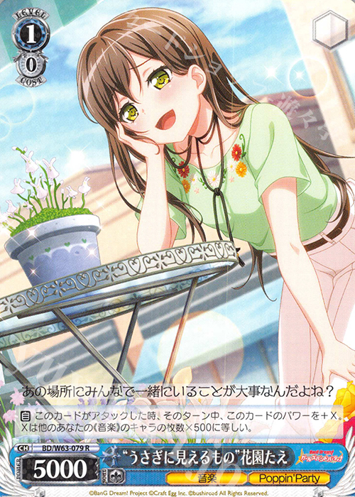 R “うさぎに見えるもの”花園たえ | 販売 | バンドリ！ ガールズバンドパーティ! Vol.2 | ヴァイスシュヴァルツ