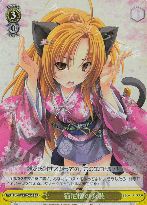 SR 猫尼僧の衣装 | 販売 | 富士見ファンタジア文庫 Vol.2 | ヴァイスシュヴァルツ