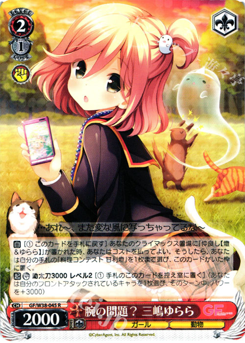 R 腕の問題? 三嶋ゆらら | 販売 | ガールフレンド（仮） Vol.2 | ヴァイスシュヴァルツ