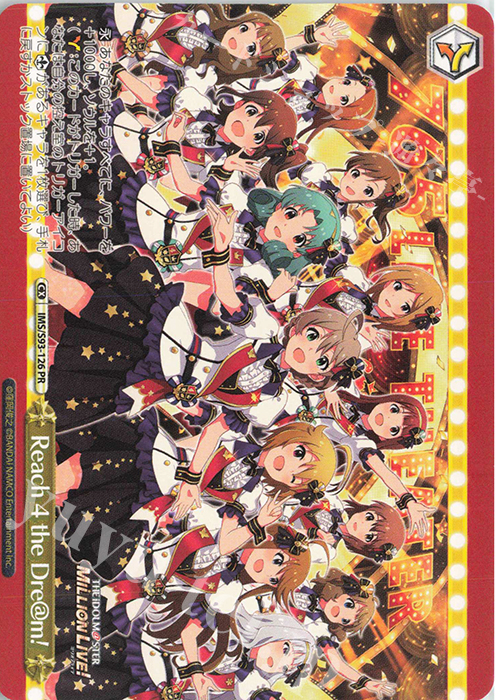 PR Reach 4 the Dre@m! | 販売 | アイドルマスター ミリオンライブ! Welcome to the New St@ge | ヴァイスシュヴァルツ