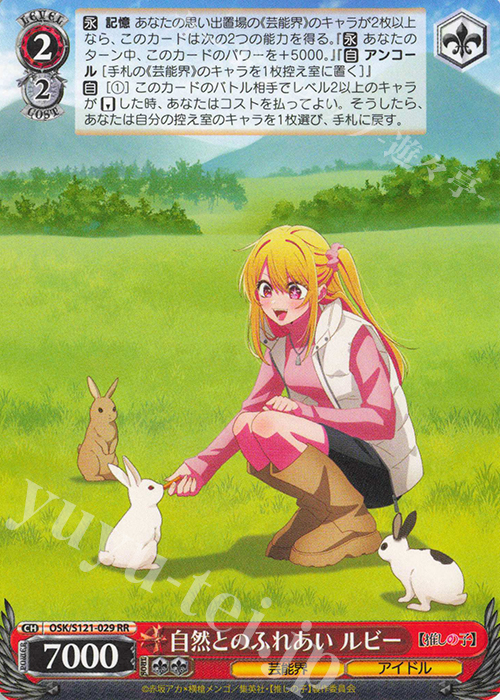 RR 自然とのふれあい ルビー | 販売 | 【推しの子】Vol.2 | ヴァイスシュヴァルツ