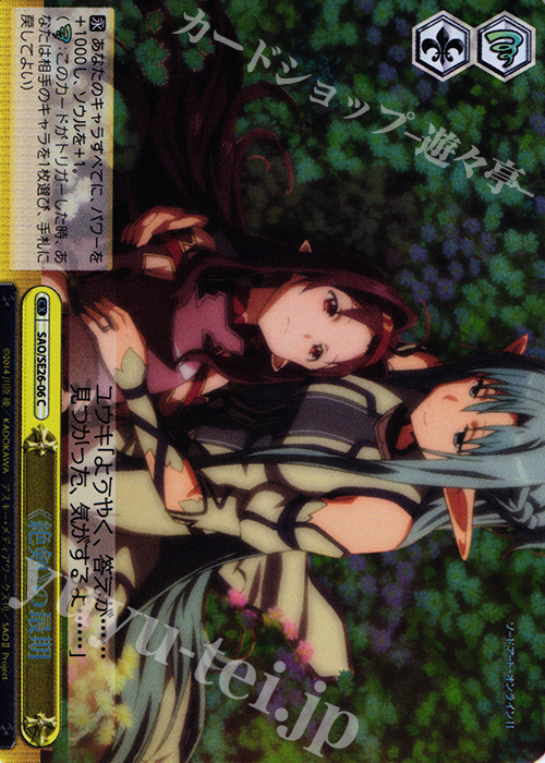 S-CC 《絶剣》の最期(ホロ) | 買取 | ソードアート・オンラインII Vol.2 Extra | ヴァイスシュヴァルツ