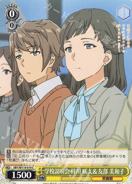 C 学校説明会 梓川 咲太＆友部 美和子 | 販売 | 『青春ブタ野郎』シリーズ | ヴァイスシュヴァルツ