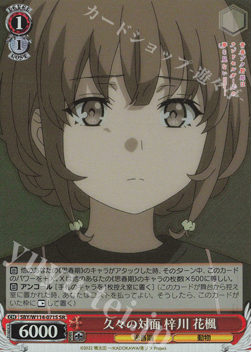 SR 久々の対面 梓川 花楓 | 販売 | 『青春ブタ野郎』シリーズ | ヴァイスシュヴァルツ