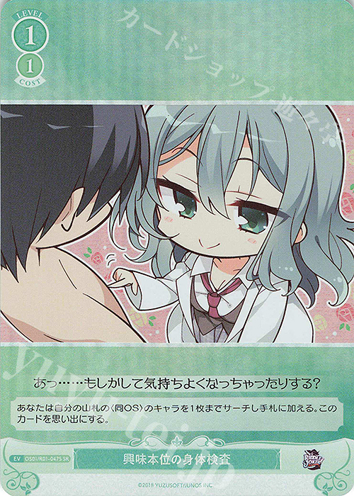 SR 興味本位の身体検査 | 販売 | ゆずソフト | ヴァイスシュヴァルツロゼ