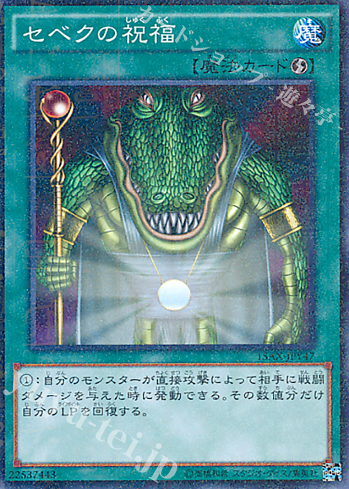 M セベクの祝福 | 販売 | [15AX] 決闘者の栄光 -記憶の断片- side：闇遊戯 | 遊戯王 OCG