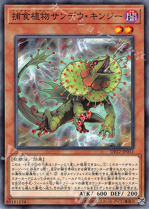N 捕食植物サンデウ・キンジー | 販売 | [DP22] デュエリストパック -レジェンドデュエリスト編5- | 遊戯王 OCG