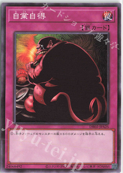 N 自業自得 | 買取 | [DR02] デュエルロワイヤル デッキセットEX ROUND2 | 遊戯王 OCG