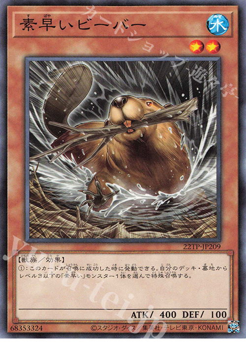 N 素早いビーバー | 販売 | 大会関連カード | 遊戯王 OCG